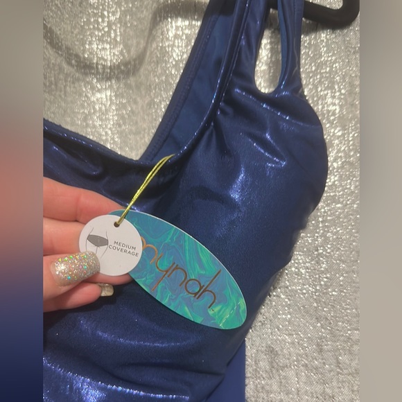 NWT!- Mynah One Piece Asymmetrical Strap Swimsuit - Size XS - Picture 7 of 8